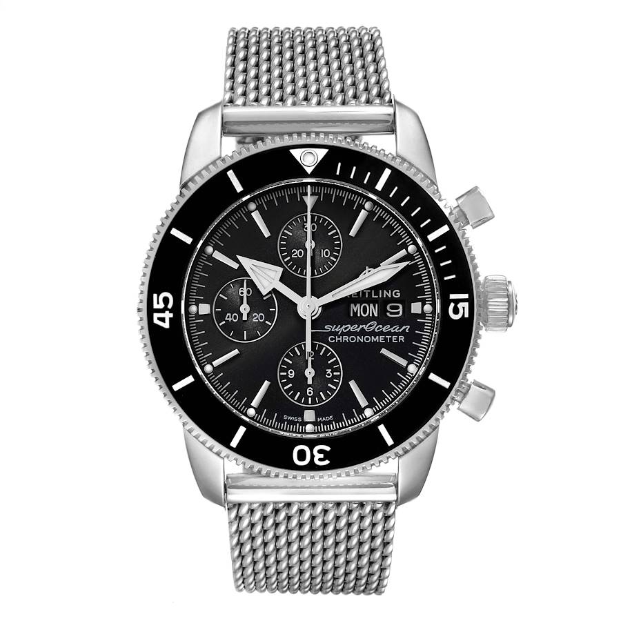 Breitling SuperOcean Heritage II Chrono Black Dial Mens Watch