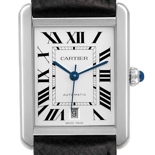Photo of Cartier Tank Solo XL Automatic Stainless Steel Mens Watch WSTA0029 Box Papers