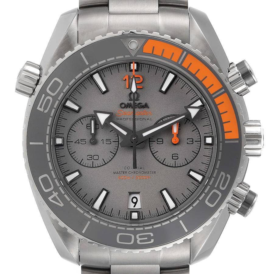 Omega Planet Ocean Co-Axial Titanium Watch 215.90.46.51.99.001 Box Card SwissWatchExpo