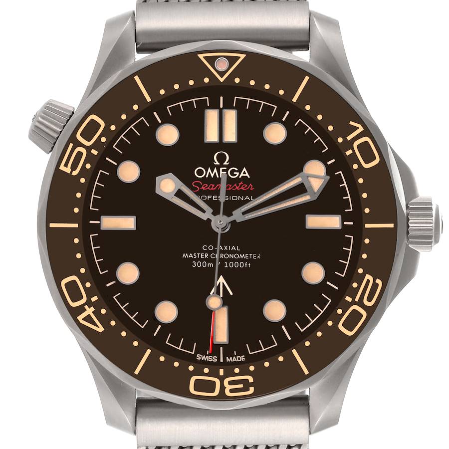 Omega Seamaster 300M 007 Edition Titanium Watch 210.90.42.20.01.001 Box Cards SwissWatchExpo