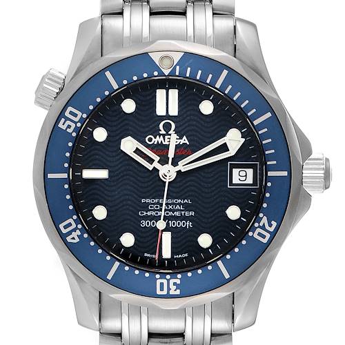 Photo of Omega Seamaster Midsize 36mm Co-Axial Blue Dial Watch 2222.80.00 Box Card