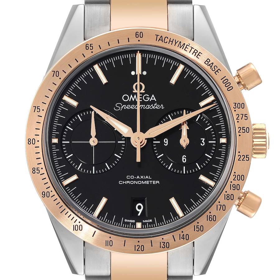 Omega Speedmaster 57 Steel Rose Gold Watch 331.20.42.51.01.002 Unworn SwissWatchExpo