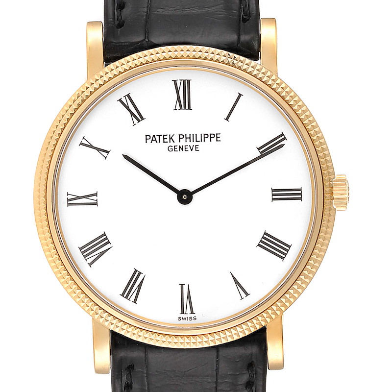 Patek Philippe Calatrava Yellow Gold Automatic Mens Watch 5120 SwissWatchExpo