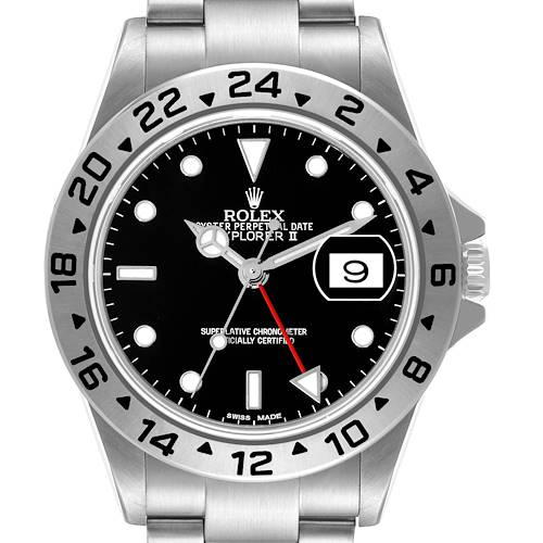 Photo of Rolex Explorer II Black Dial Steel Mens Watch 16570