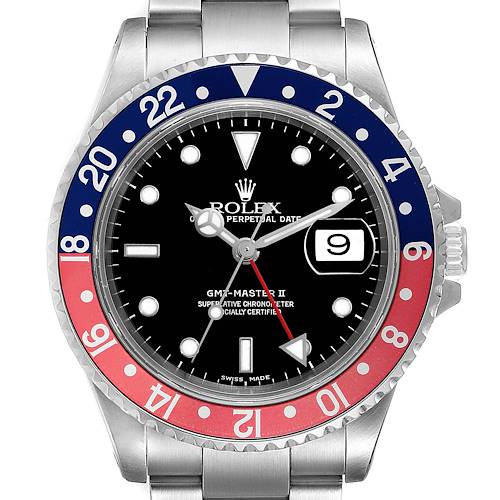 Photo of Rolex GMT Master II Pepsi Bezel Steel Mens Watch 16710