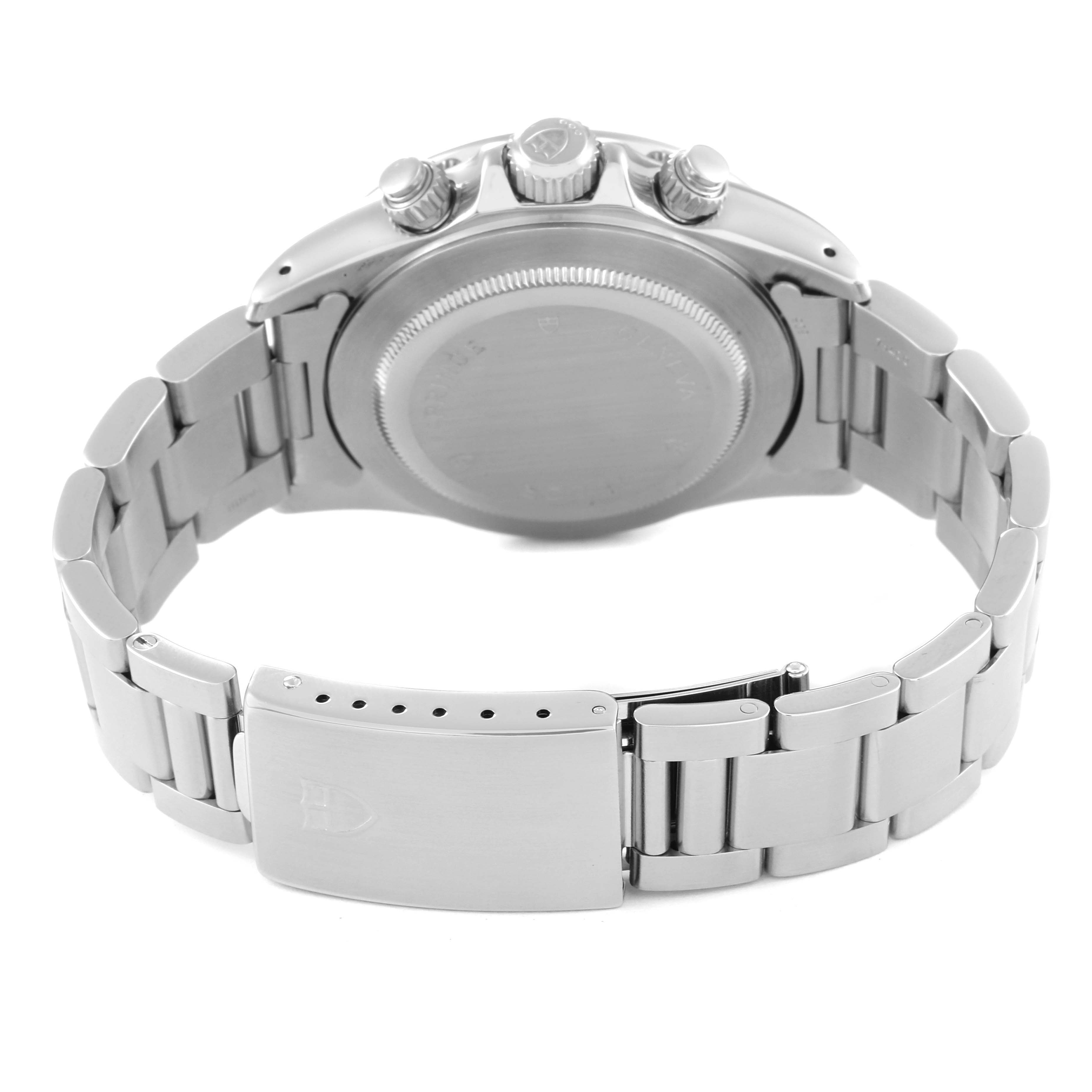 The image shows the back and bracelet of the Tudor Prince model watch from a rear angle.