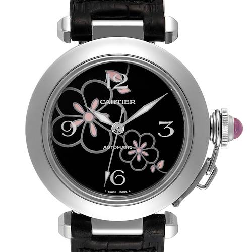 Photo of Cartier Pasha C Flower Dial Limited Edition Steel Ladies Watch W3109699