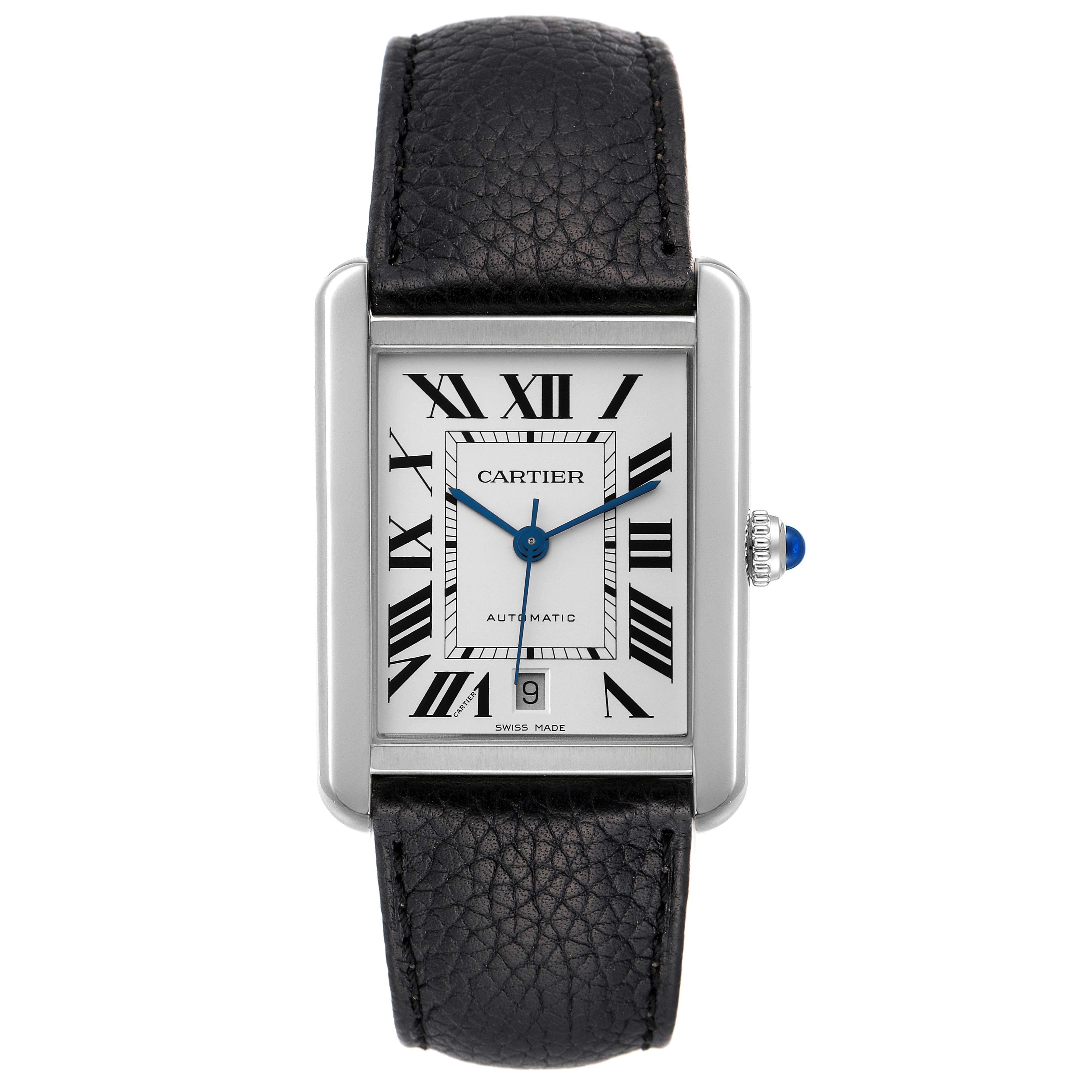 Cartier Tank Solo XL Automatic Stainless Steel Mens Watch WSTA0029 ...