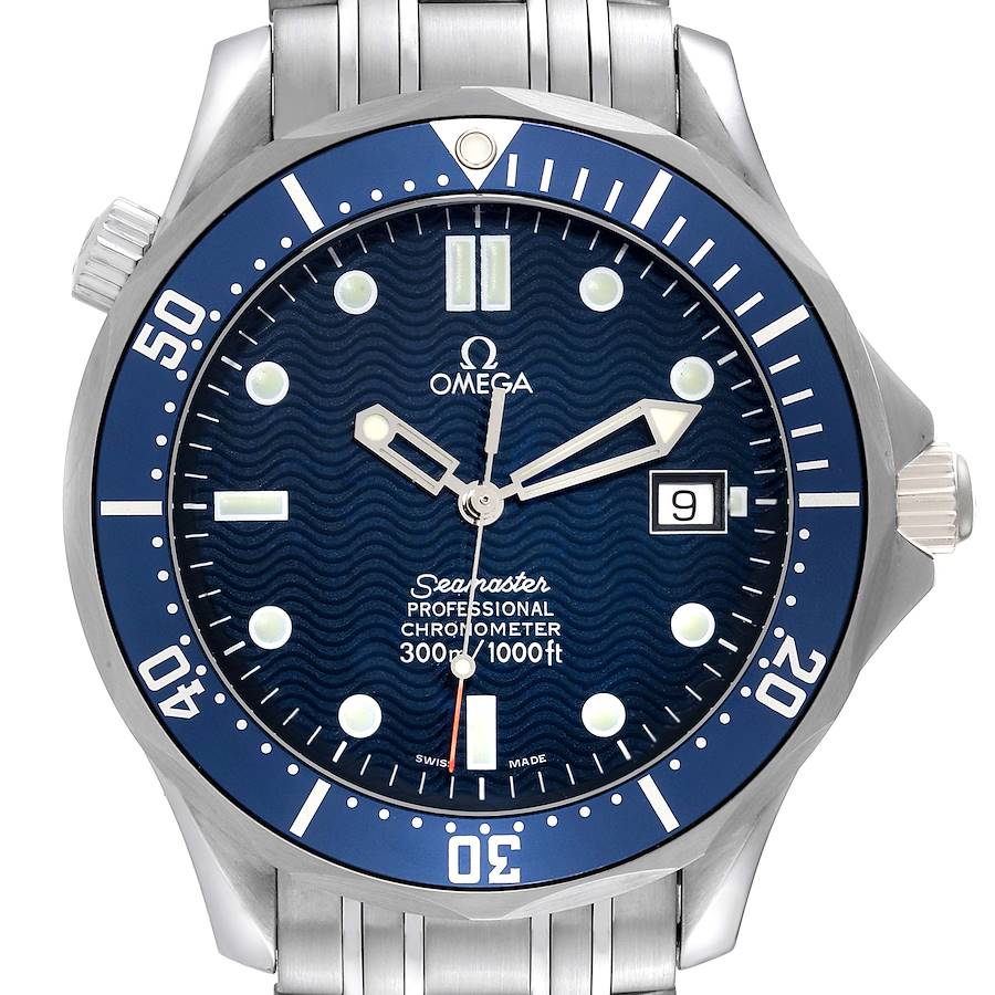 Omega Seamaster Diver 300M Blue Dial Steel Mens Watch 2531.80.00 SwissWatchExpo