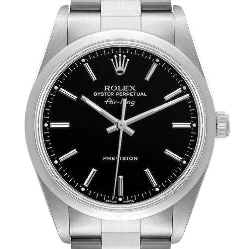 Photo of NOT FOR SALERolex Air King 34mm Steel Black Dial Domed Bezel Mens Watch 14000 PARTIAL PAYMENT