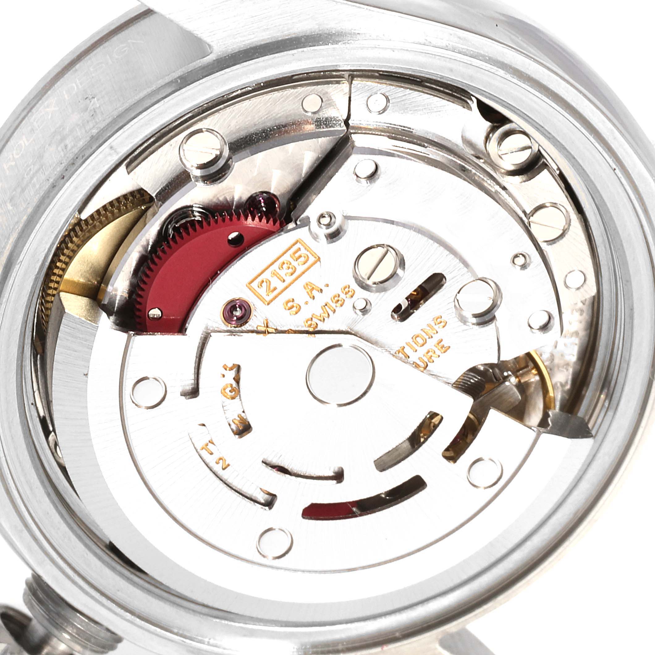 The image shows the internal mechanism and movement components of the Rolex Datejust 69174 Women's Stainless Steel Pink Dial 69174 Women's Stainless Steel Pink Dial watch.