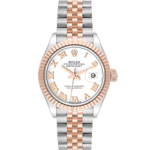 Photo of Rolex Datejust 28 Everose Rolesor White Dial Ladies Watch 279171