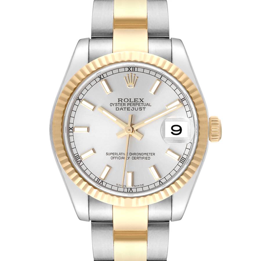 Rolex Datejust Midsize 31mm Steel Yellow Gold Ladies Watch 178273 Box Card SwissWatchExpo