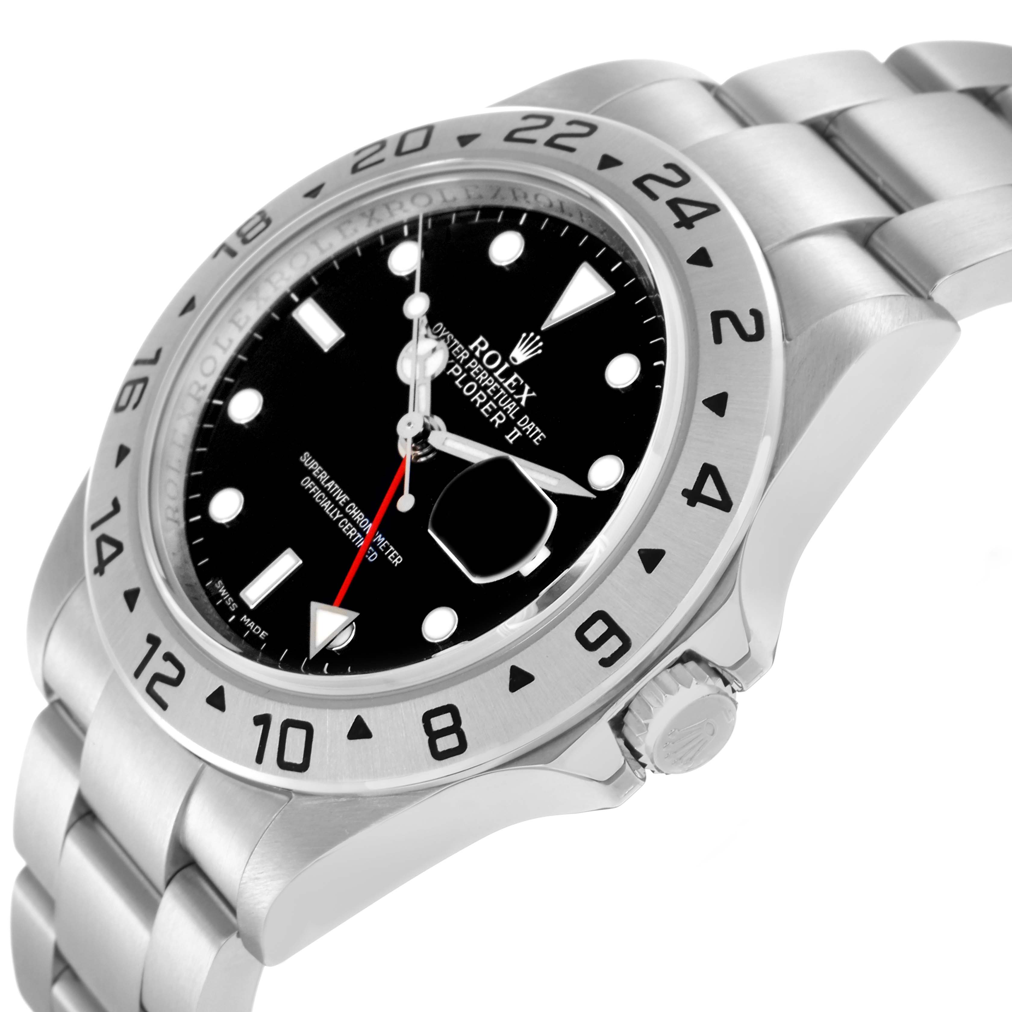 The image shows a side angle of the Rolex Explorer 16570 Men
s Stainless Steel Black Dial 16570 Men
s Stainless Steel Black Dial watch, highlighting the face, bezel, crown, and part of the bracelet.