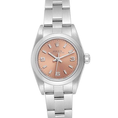 Photo of Rolex Oyster Perpetual 2 Salmon Dial Ladies Watch 76080 Box Papers