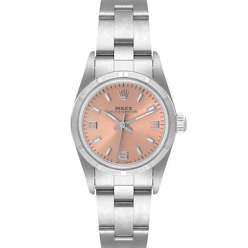 Photo of Rolex Oyster Perpetual Salmon Dial Steel Ladies Watch 76030