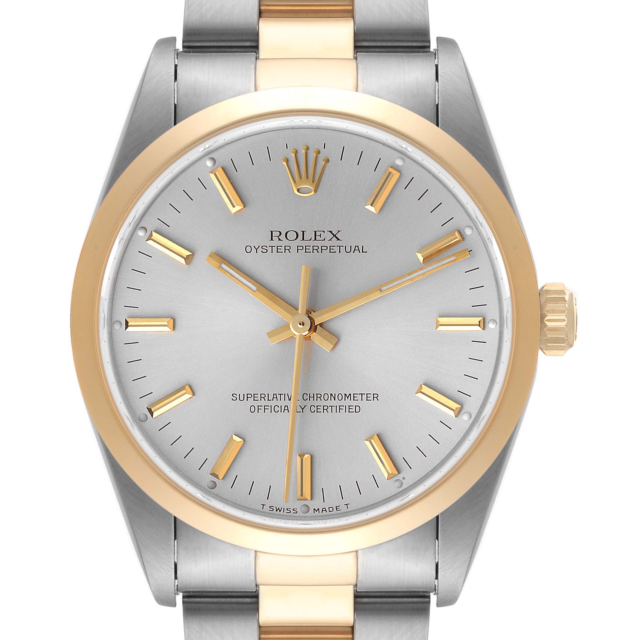 Rolex Oyster Perpetual Steel Yellow Gold Mens | SwissWatchExpo