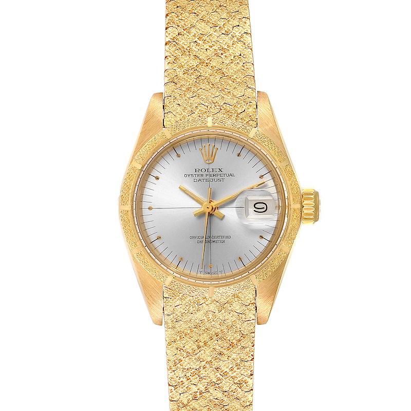 Rolex President Datejust Yellow Gold Ladies Watch 6900 SwissWatchExpo