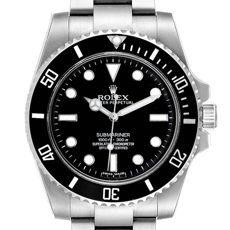 Rolex Submariner 40mm Ceramic Bezel Steel Watch 114060 Unworn SwissWatchExpo