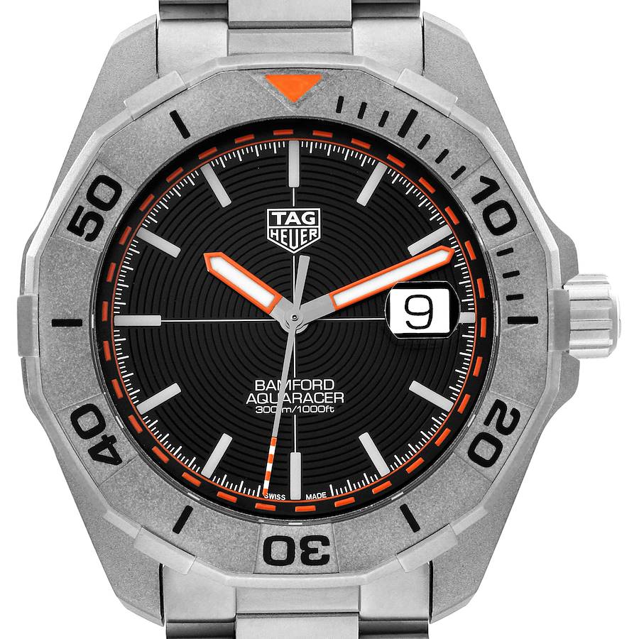 Tag Heuer Aquaracer Date Bamford LE Titanium Mens Watch WAY208F Box Card SwissWatchExpo