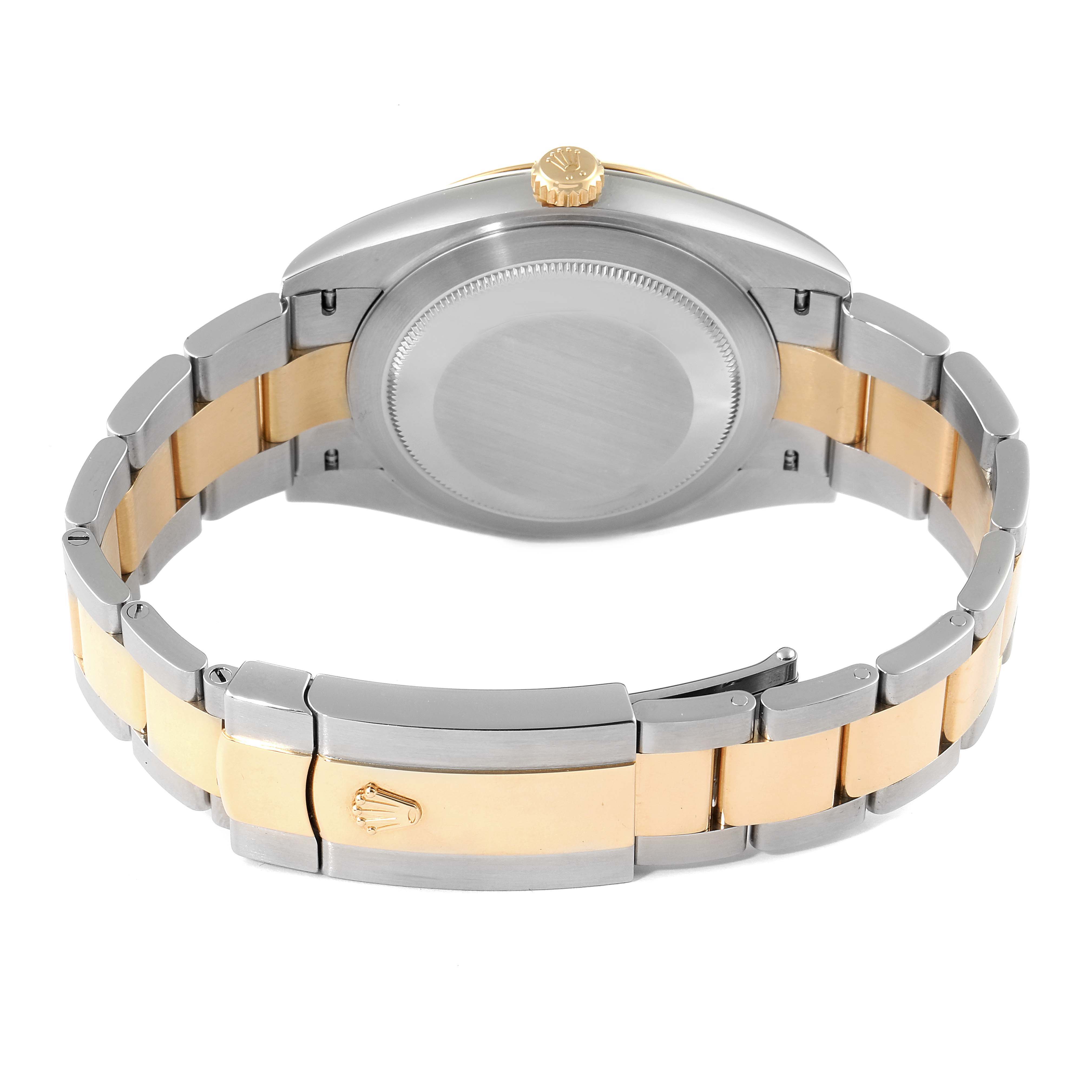 The image shows the back and bracelet of a Rolex Datejust 41 126333 Men's Steel and Gold (two tone) Black Dial 126333 Men's Steel and Gold (two tone) Black Dial watch at a rear angle.