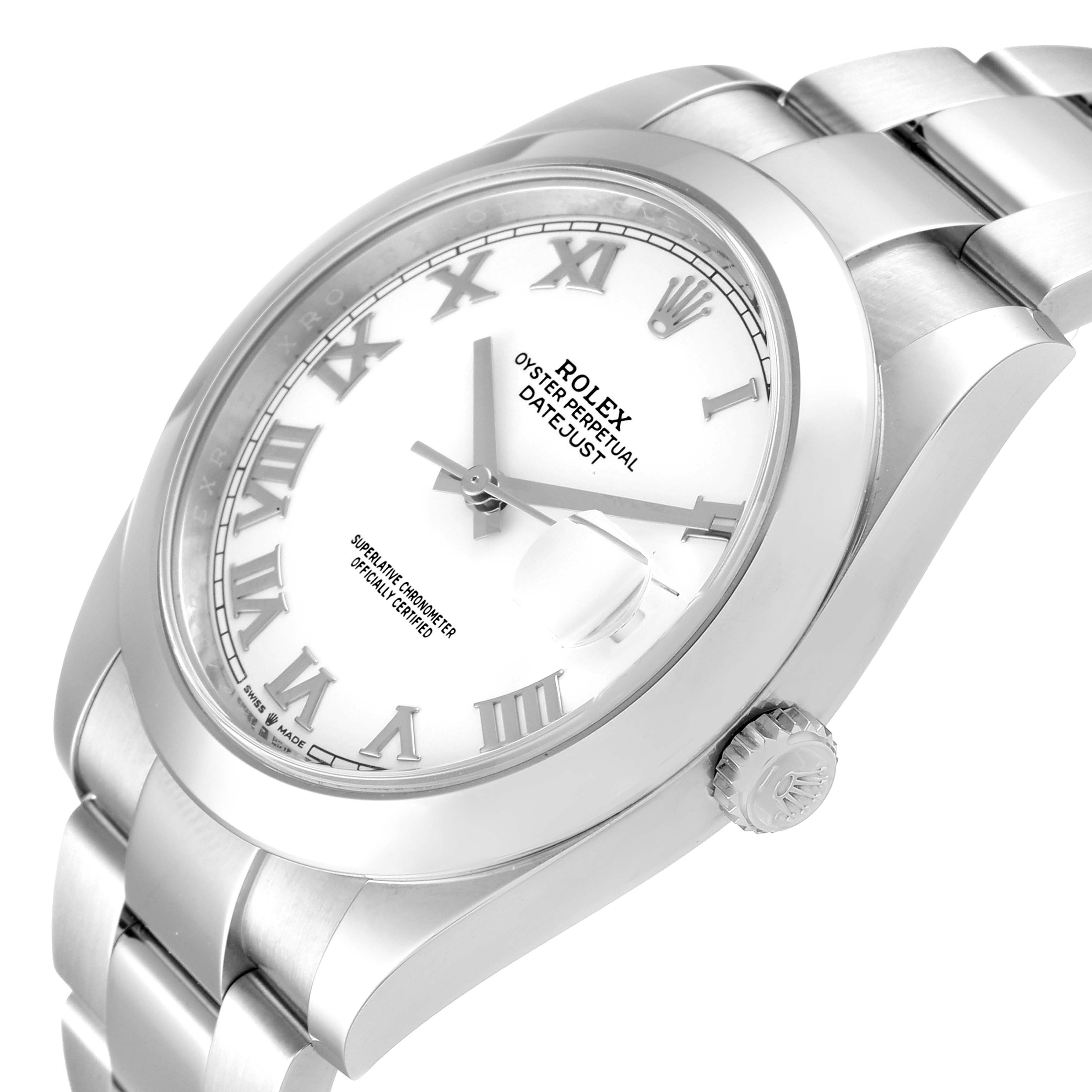 rolex datejust 41 white face