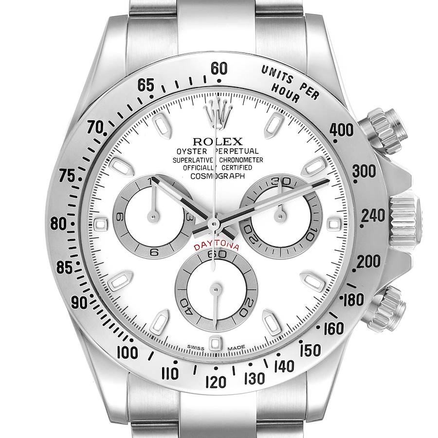 NOT FOR SALE Rolex Daytona White Dial Chronograph Steel Mens Watch 116520 PARTIAL PAYMENT SwissWatchExpo