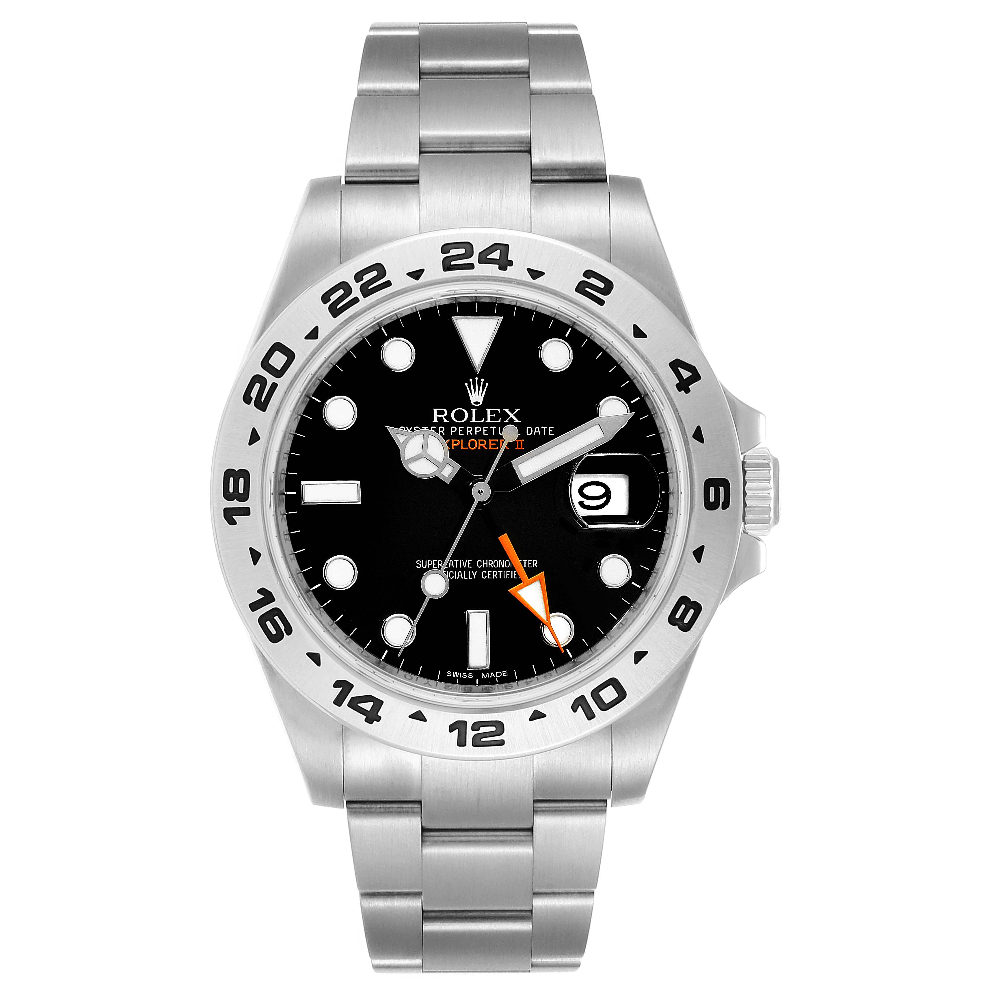 The image shows a Rolex Explorer 216570 Men's Stainless Steel Black Dial 216570 Men's Stainless Steel Black Dial watch from the front, highlighting its dial, hands, bezel, bracelet, and date display.
