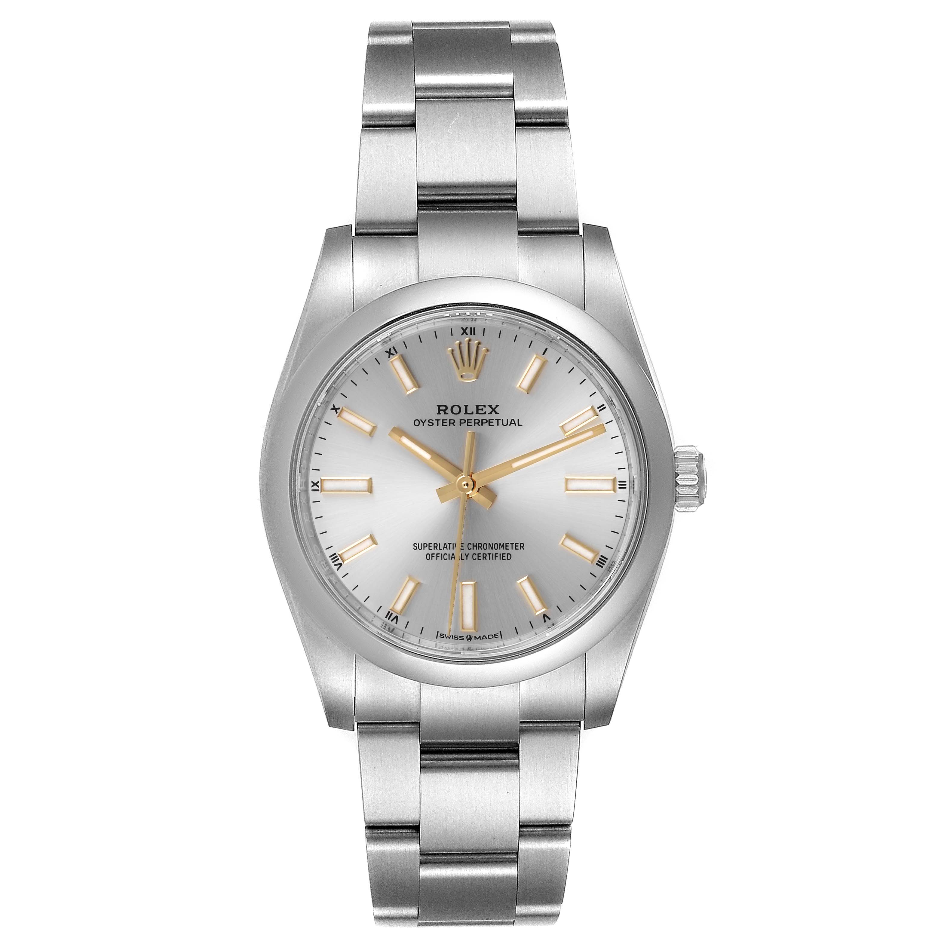 ROLEX OYSTER PERPETUAL ボックス　コマ付 Rolex Oyster Perpetual 41 Automatic Black Dial Men's Watch
