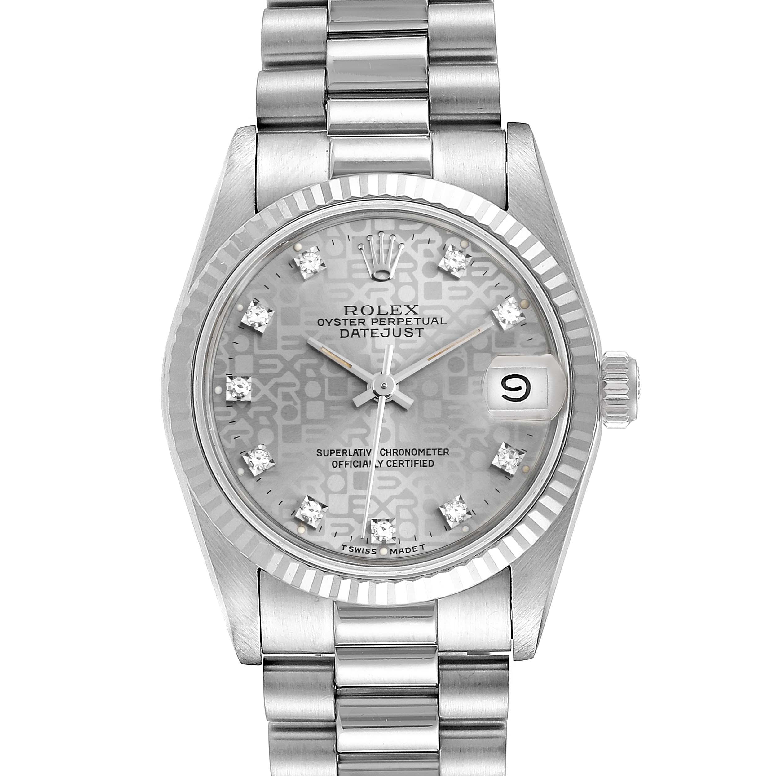 rolex datejust 36 president