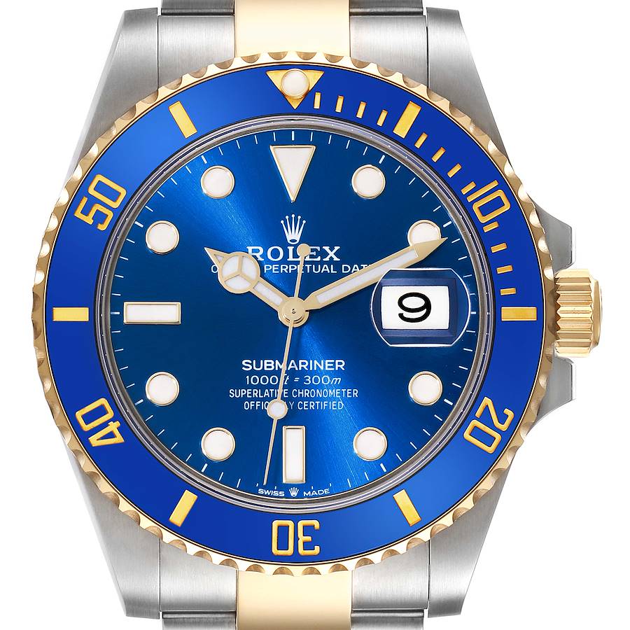 Rolex Submariner 41 Steel Yellow Gold Blue Dial Mens Watch 126613 Box Card SwissWatchExpo