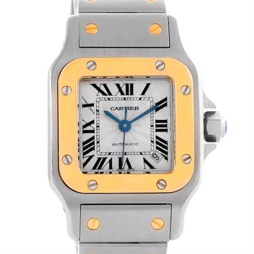 Photo of Cartier Santos Small Steel 18K Yellow Gold Date Watch W20057C4