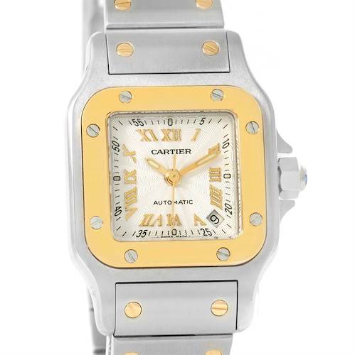 Photo of Cartier Santos Small Steel 18K Yellow Gold Automatic Watch W20057C4