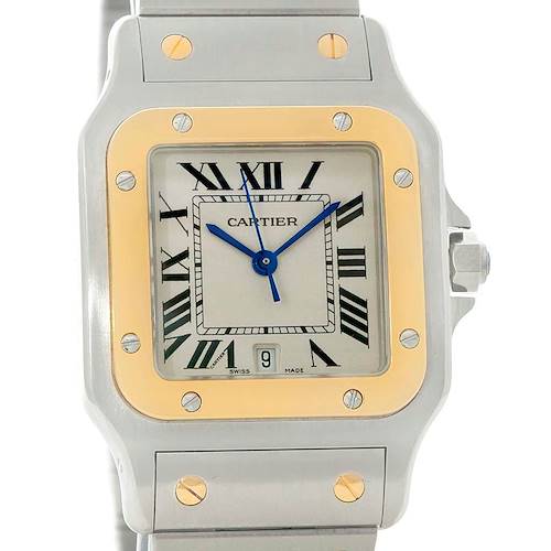 Photo of Cartier Santos Galbee Large Steel 18K Yellow Gold Quartz Watch W20011C4