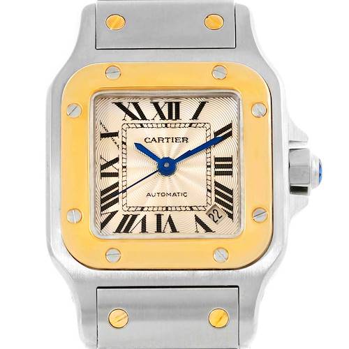 Photo of Cartier Santos Small Steel 18K Yellow Gold Ladies Watch W20057C4