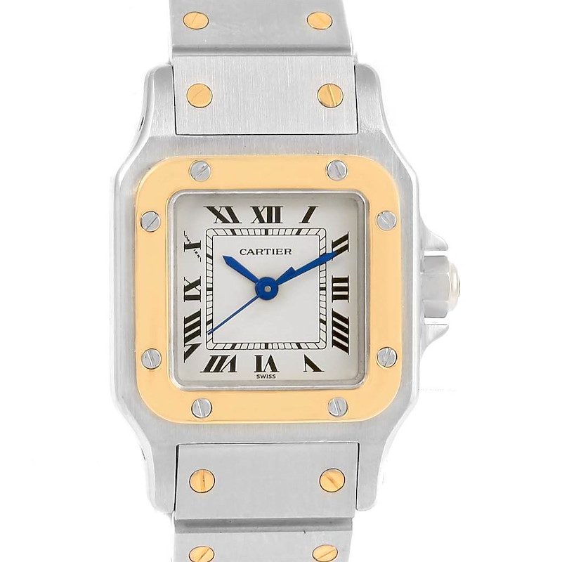 Cartier Santos Galbee Ladies Steel Yellow Gold Automatic Watch SwissWatchExpo