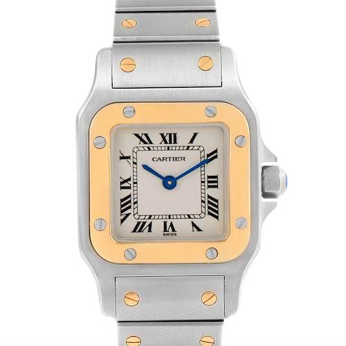 Photo of Cartier Santos Galbee Ladies Steel Yellow Gold Quartz Watch 1057930