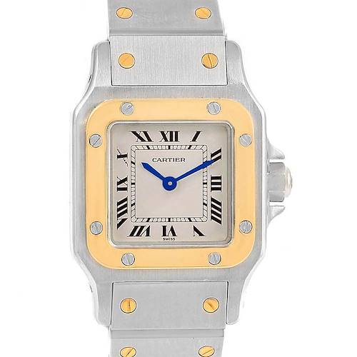 Photo of Cartier Santos Galbee Steel Yellow Gold Womens Watch 41010 Box Papers