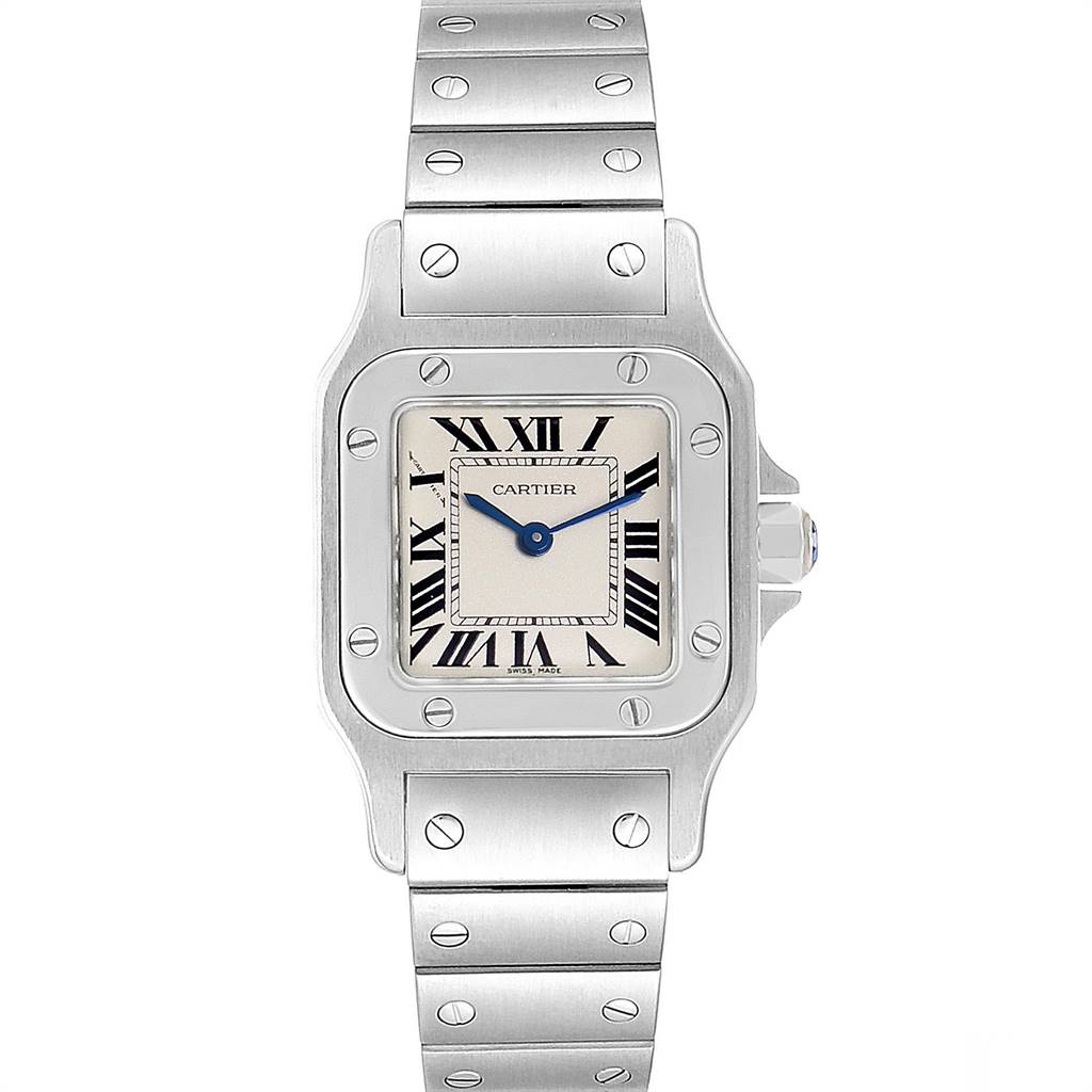 Cartier Santos Galbee Small Steel Silver Dial Quartz Watch W20056D6 ...
