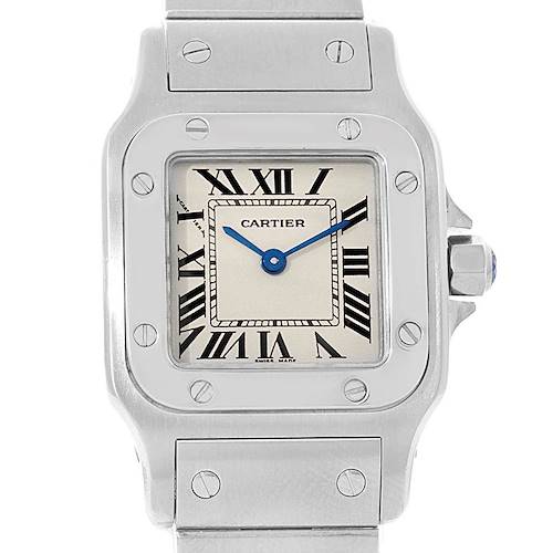 Photo of Cartier Santos Galbee Small Steel Silver Dial Quartz Watch W20056D6