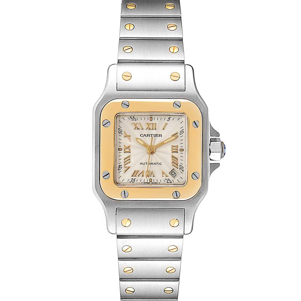 Cartier Santos Small Steel Yellow Gold Automatic Ladies Watch