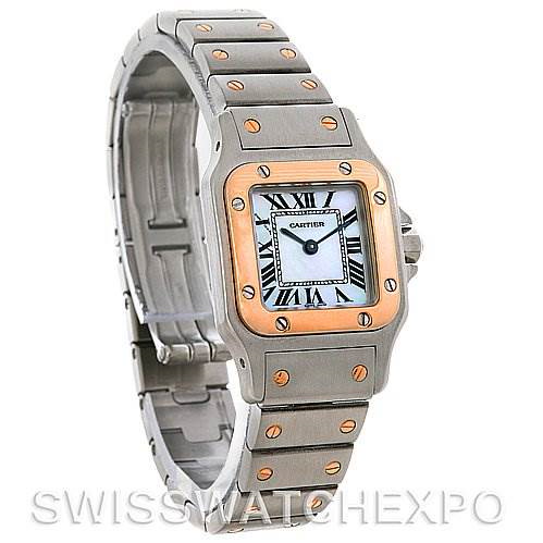 Cartier Santos Ladies Two Tone Quartz Watch W20012C4 SwissWatchExpo