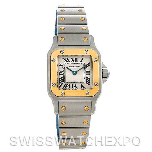 Cartier Santos Ladies Stainless Steel and 18K Yellow Gold Quartz