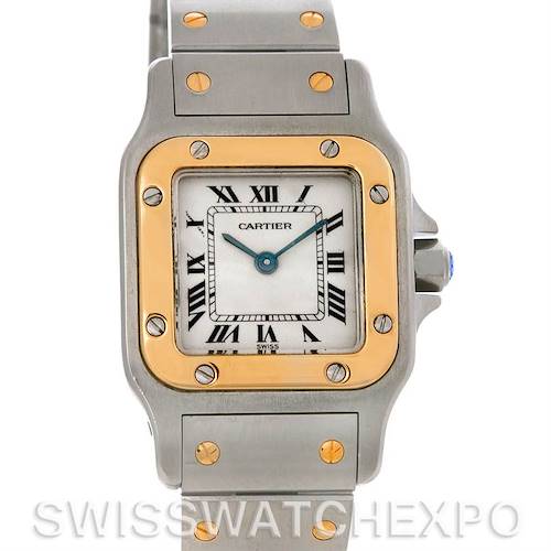 Photo of Cartier Santos Ladies Steel 18K Yellow Gold Quartz Watch W20012C4