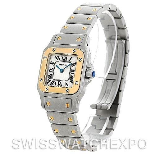 Cartier Santos Ladies Steel 18K Yellow Gold W20012C4 Watch SwissWatchExpo