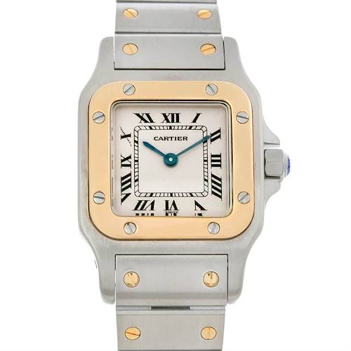 Photo of Cartier Santos Ladies Steel 18K Yellow Gold W20012C4 Watch