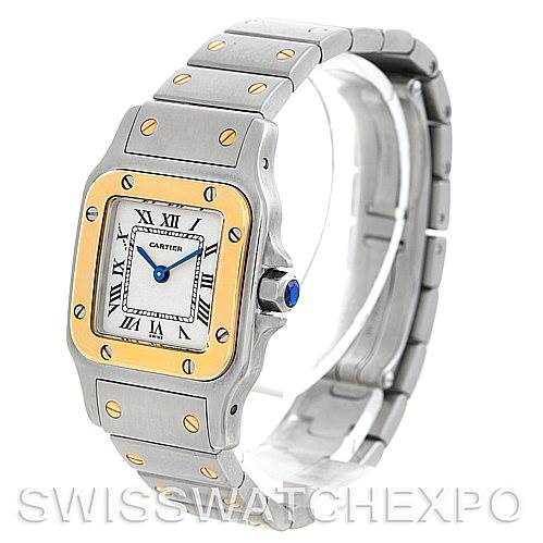 Cartier Santos Ladies Steel 18K Yellow Gold Watch W20012C4 SwissWatchExpo