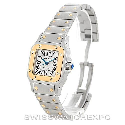 Cartier Santos Galbee Ladies Steel 18K Yellow Gold Watch 2423 SwissWatchExpo