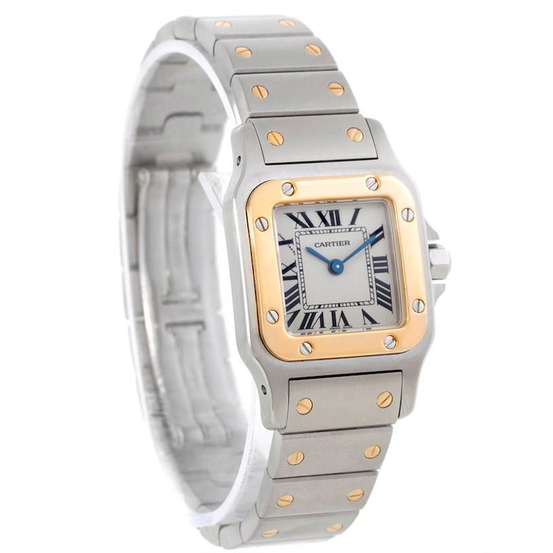 cartier santos 18k gold ladies