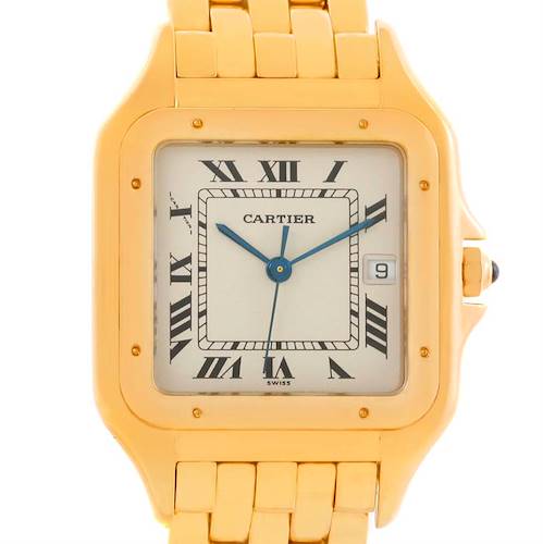 Photo of Cartier Panthere XL 18K Yellow Gold Date Quartz Watch W25014B9